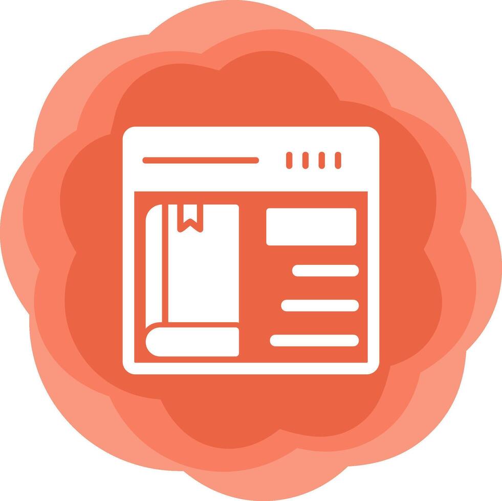 Online Book purchase Vector Icon