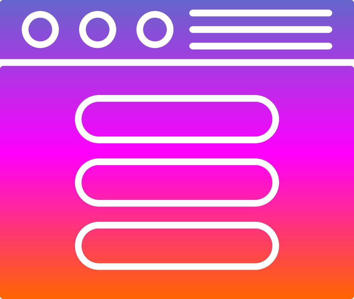 Process Glyph Gradient Icon vector