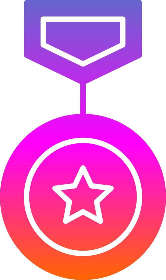 Winning Glyph Gradient Icon vector