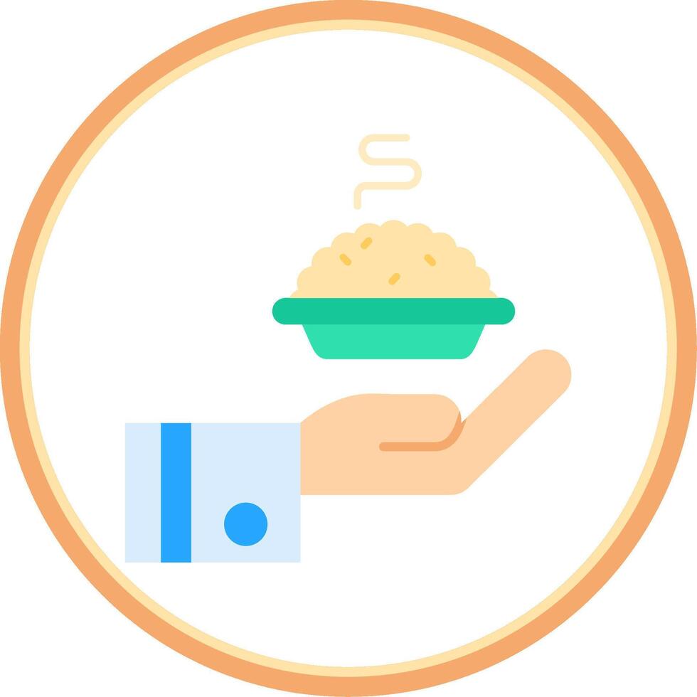 Give Flat Circle Uni Icon vector