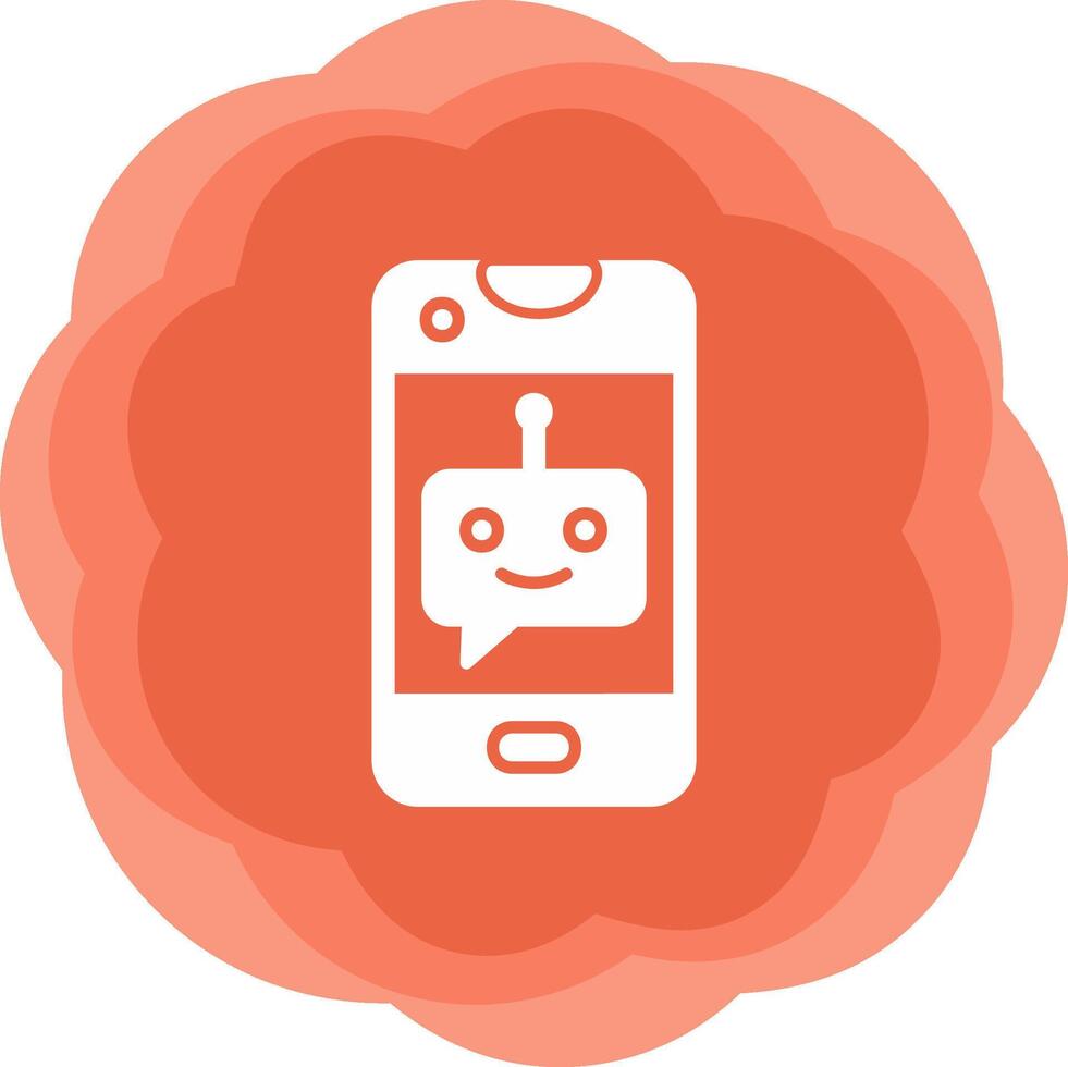 icono de vector de chatbot