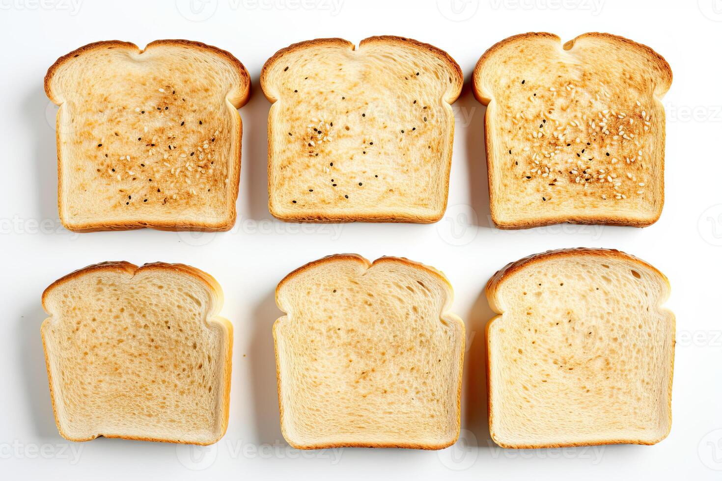 AI generated Toast bread closeup photo