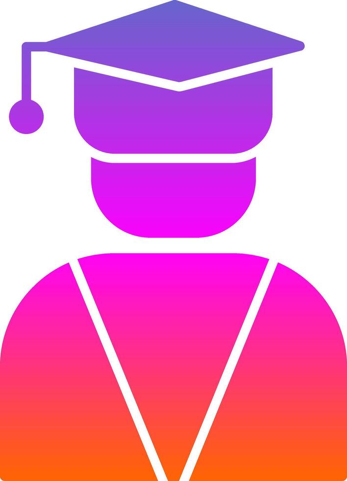 icono de gradiente de glifo graduado vector