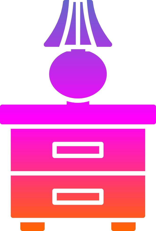 guardarropa glifo degradado icono vector