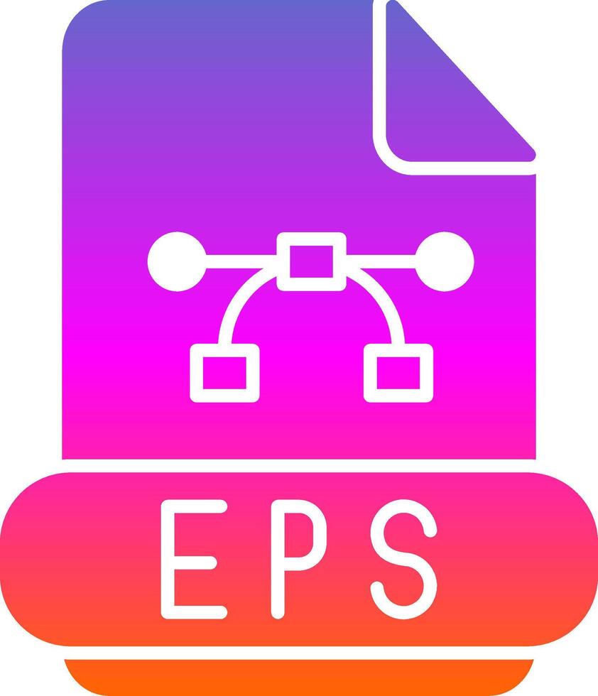 Eps Glyph Gradient Icon vector