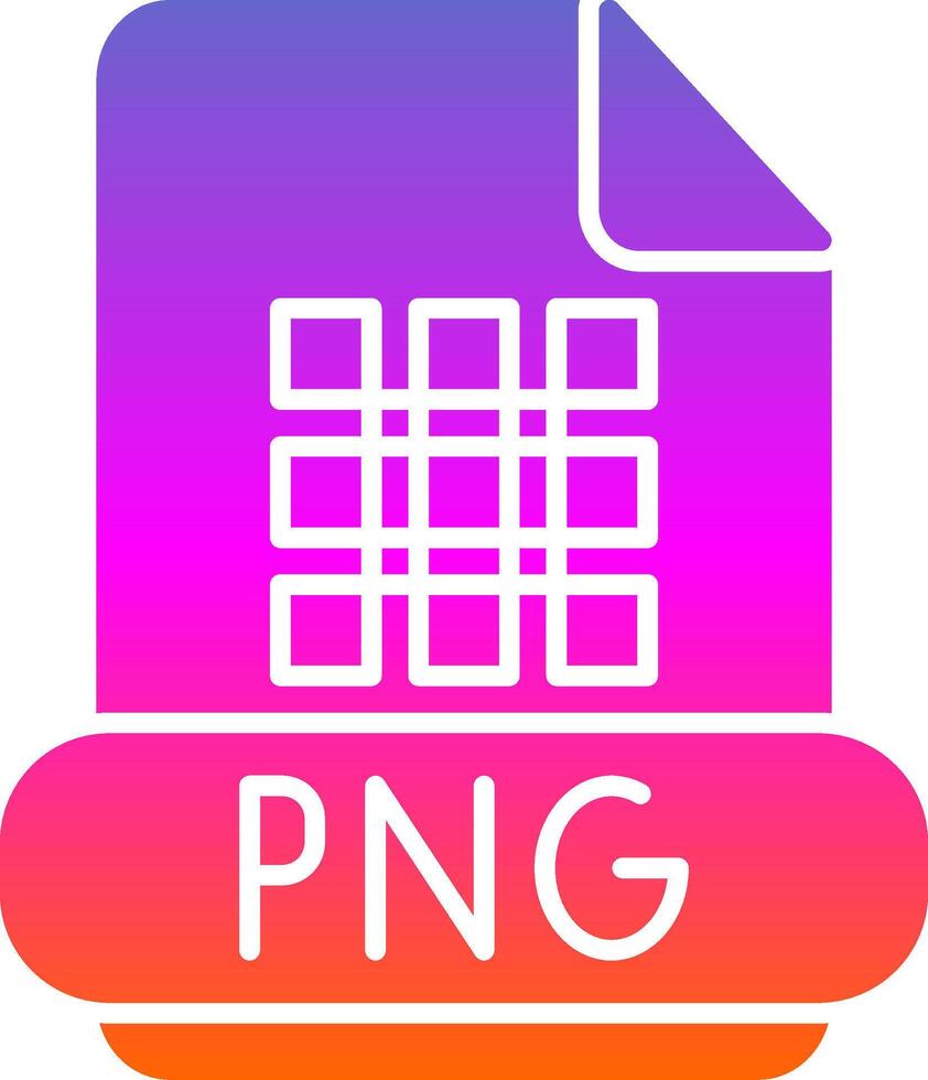 Png Glyph Gradient Icon vector