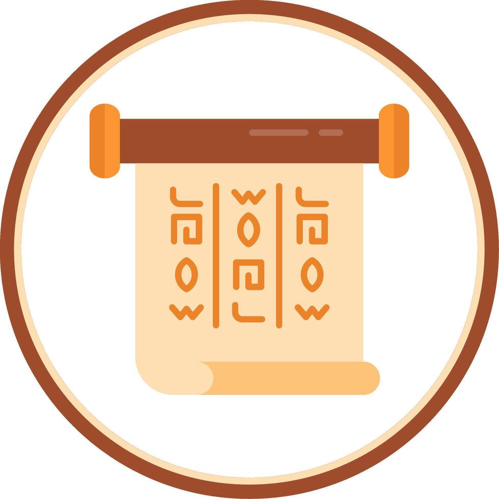 words Flat Circle Uni Icon vector