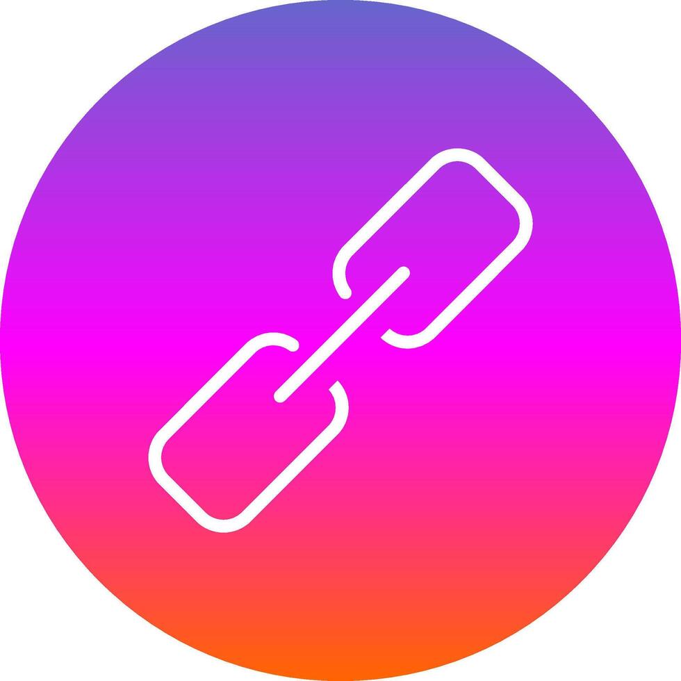 Link Glyph Gradient Icon vector
