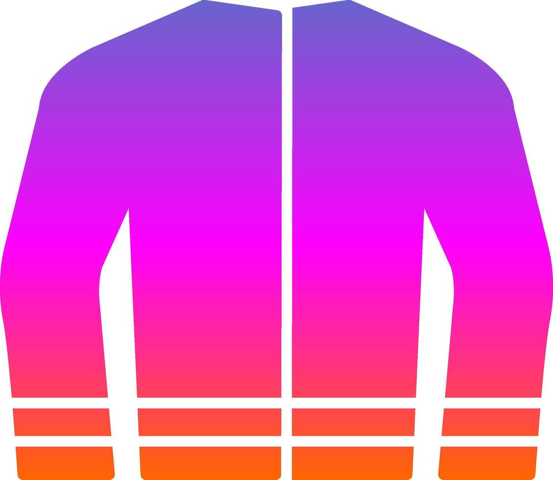 Coat Glyph Gradient Icon vector