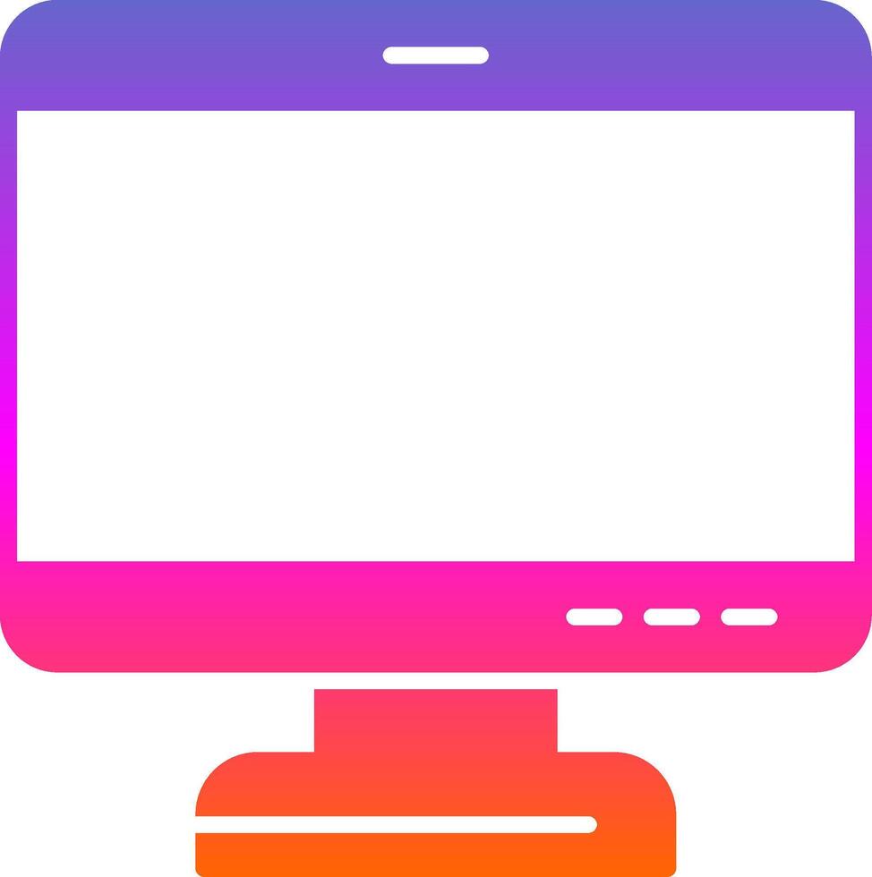 Secreen Glyph Gradient Icon vector