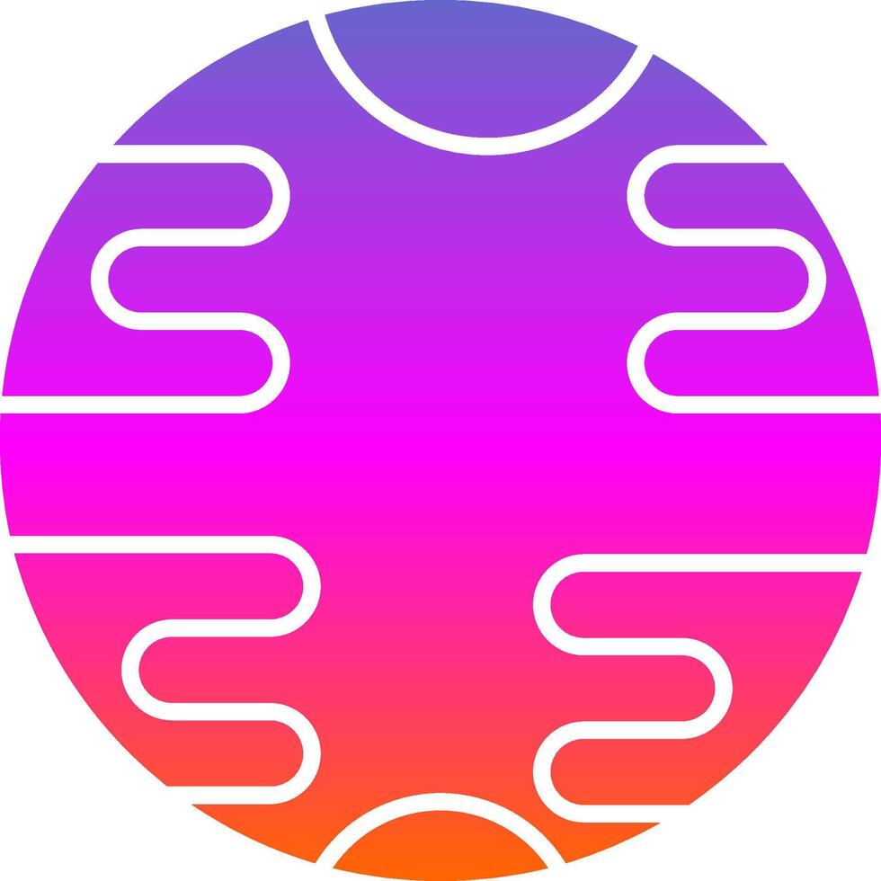 Uranus Glyph Gradient Icon vector