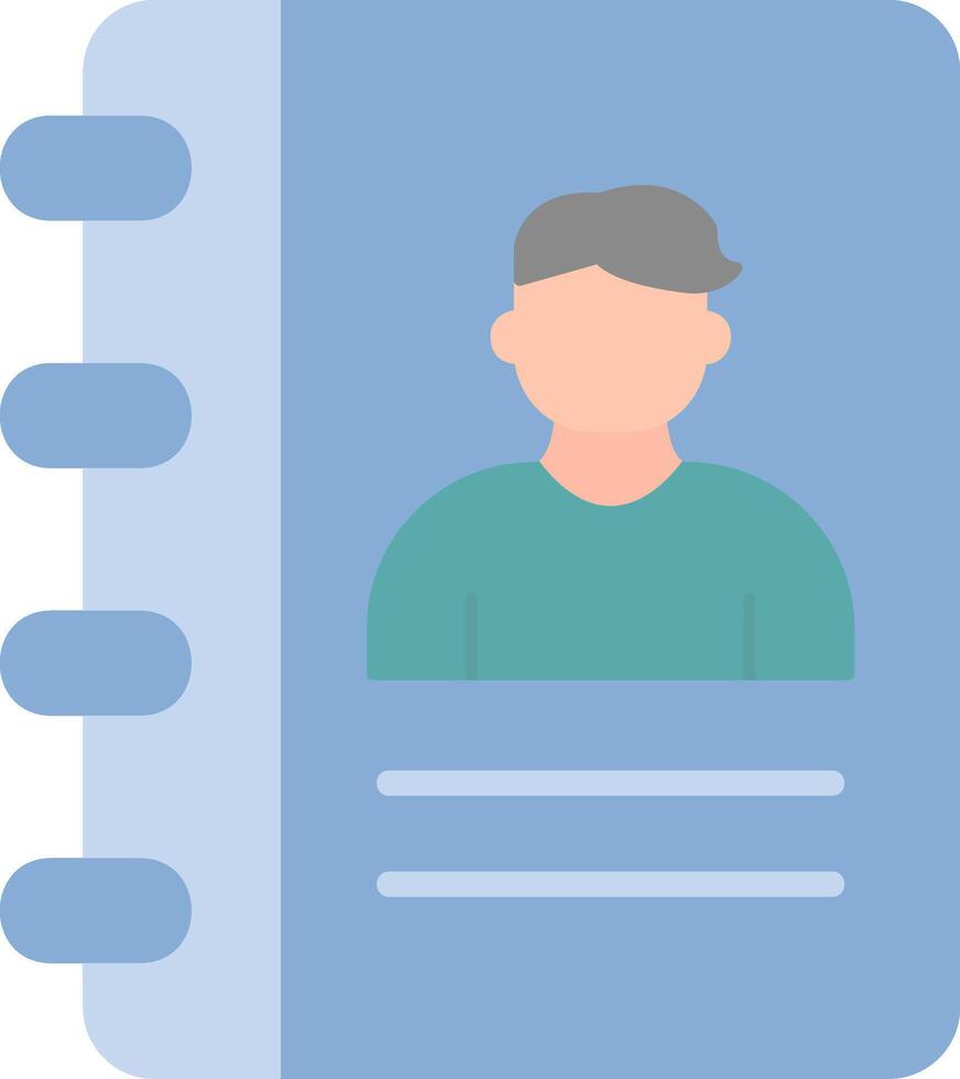 Contact Book Vector Icon