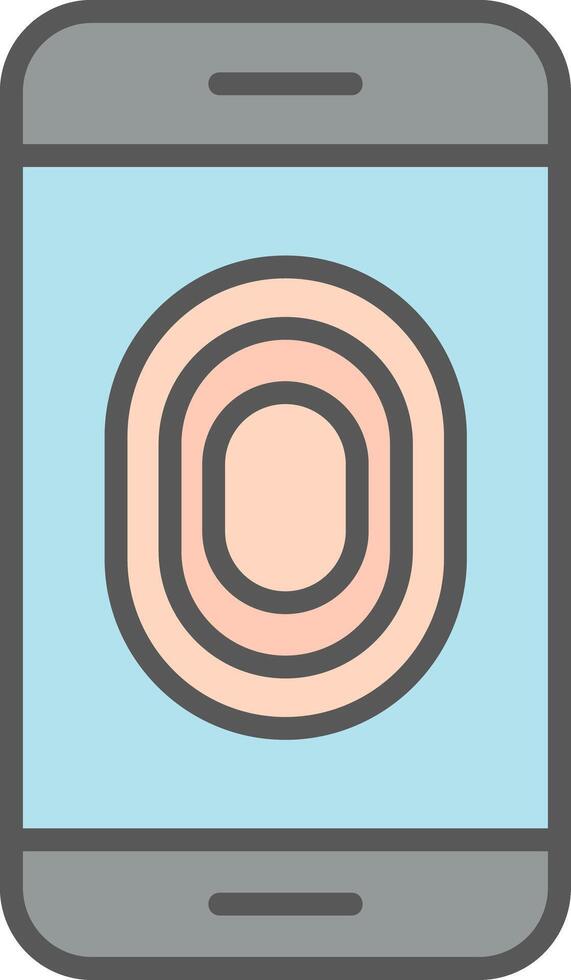 Unlocked Fingerprint Vector Icon