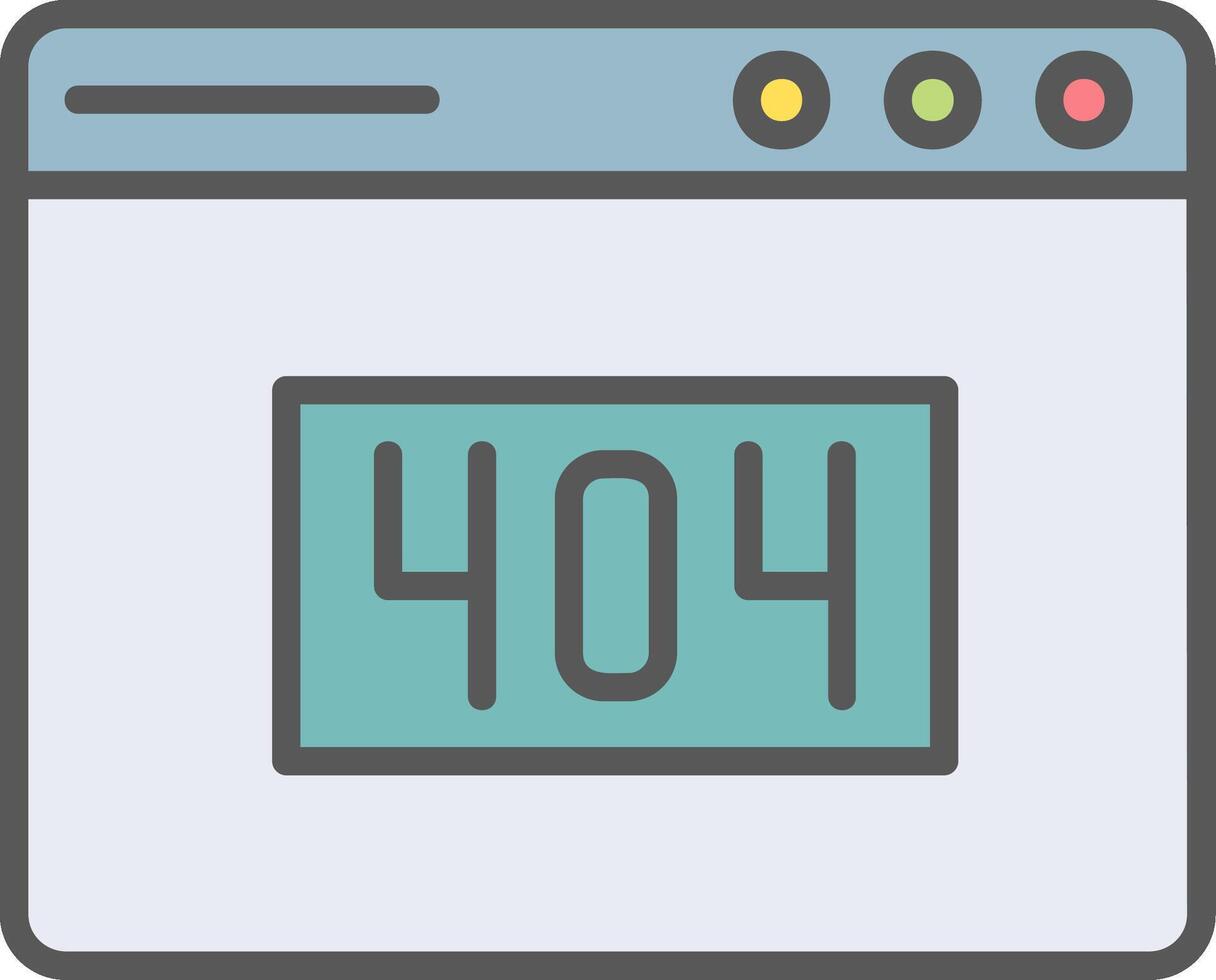 404 Error Vector Icon
