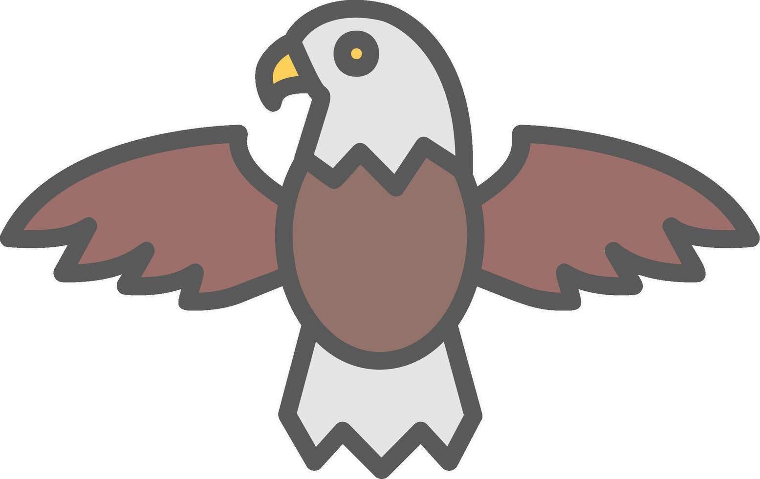 icono de vector de águila