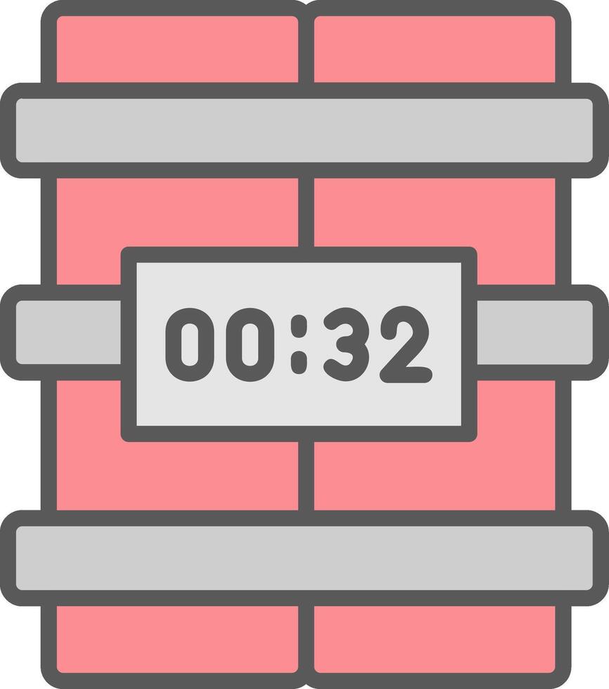 C4 Time Bomb Vector Icon