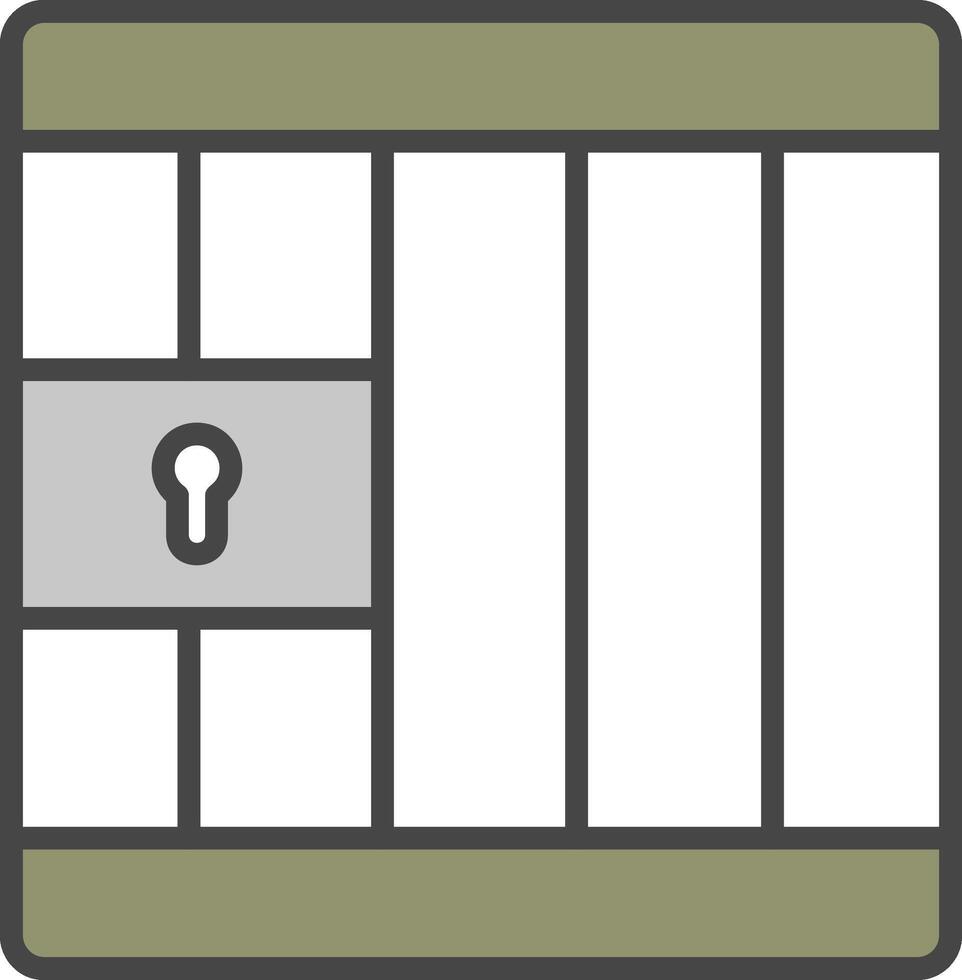 Military Jail Vector Icon