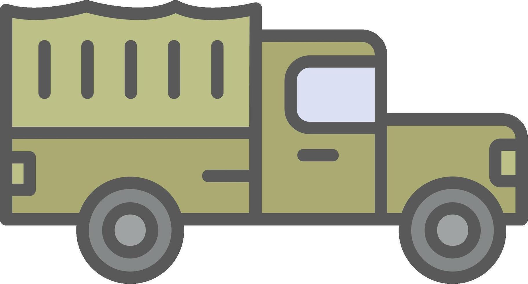 Military Truck Vector Icon