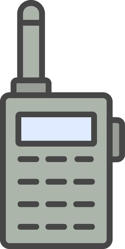 icono de vector de walkie-talkie