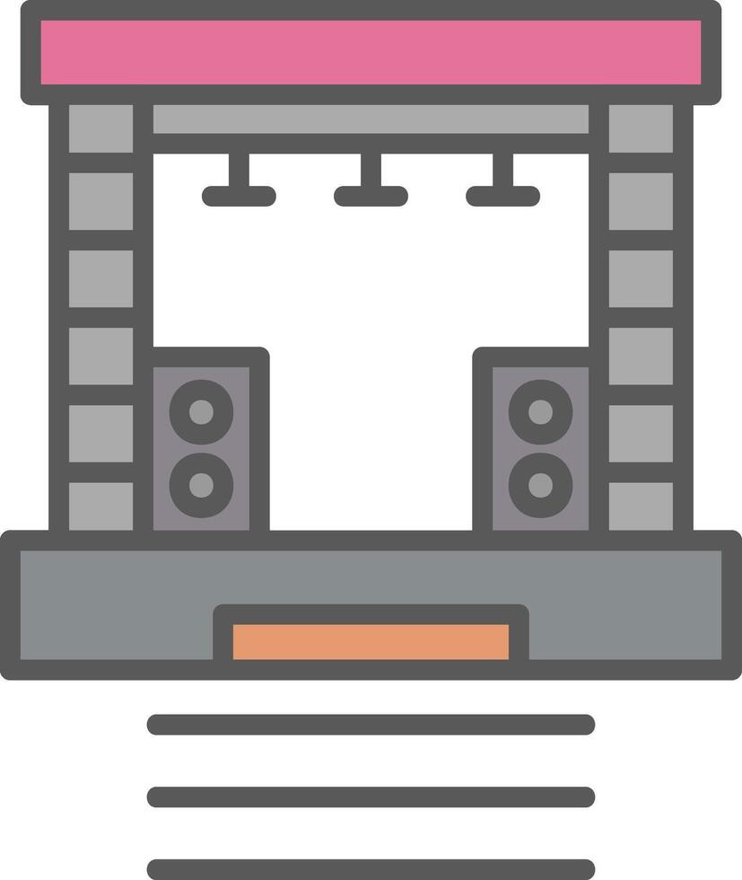 Stage Vector Icon