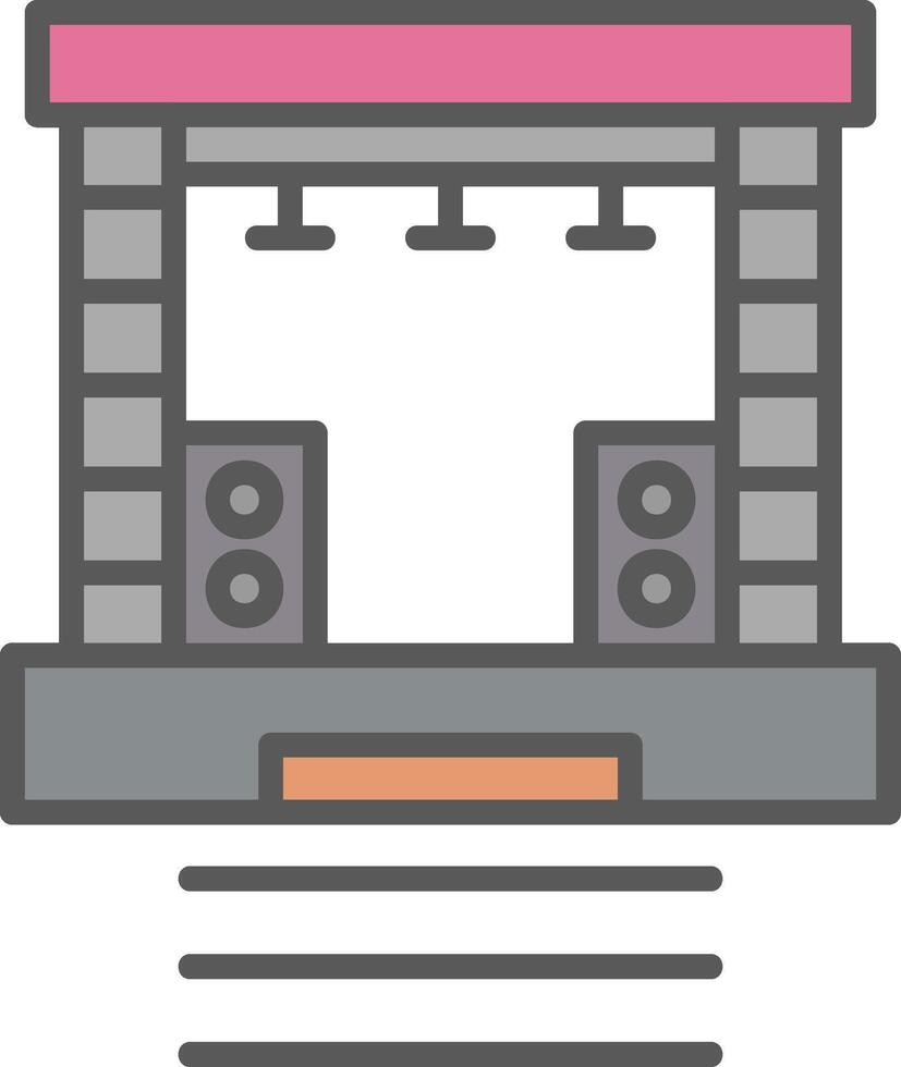 Stage Vector Icon