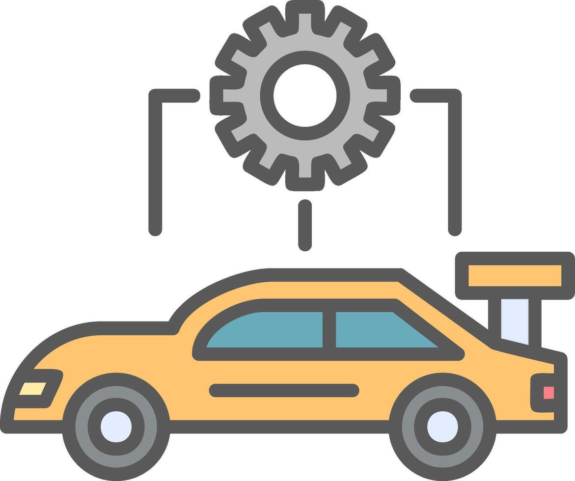 Car Configuration Vector Icon