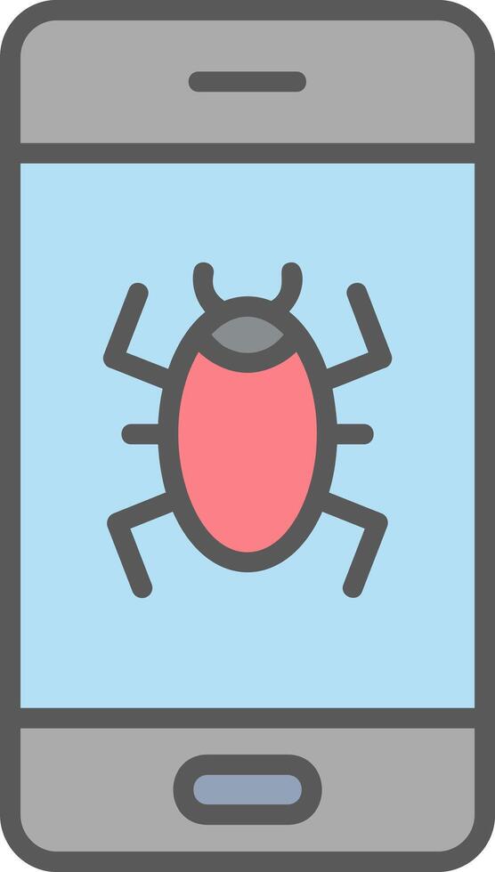 Mobile Virus Vector Icon