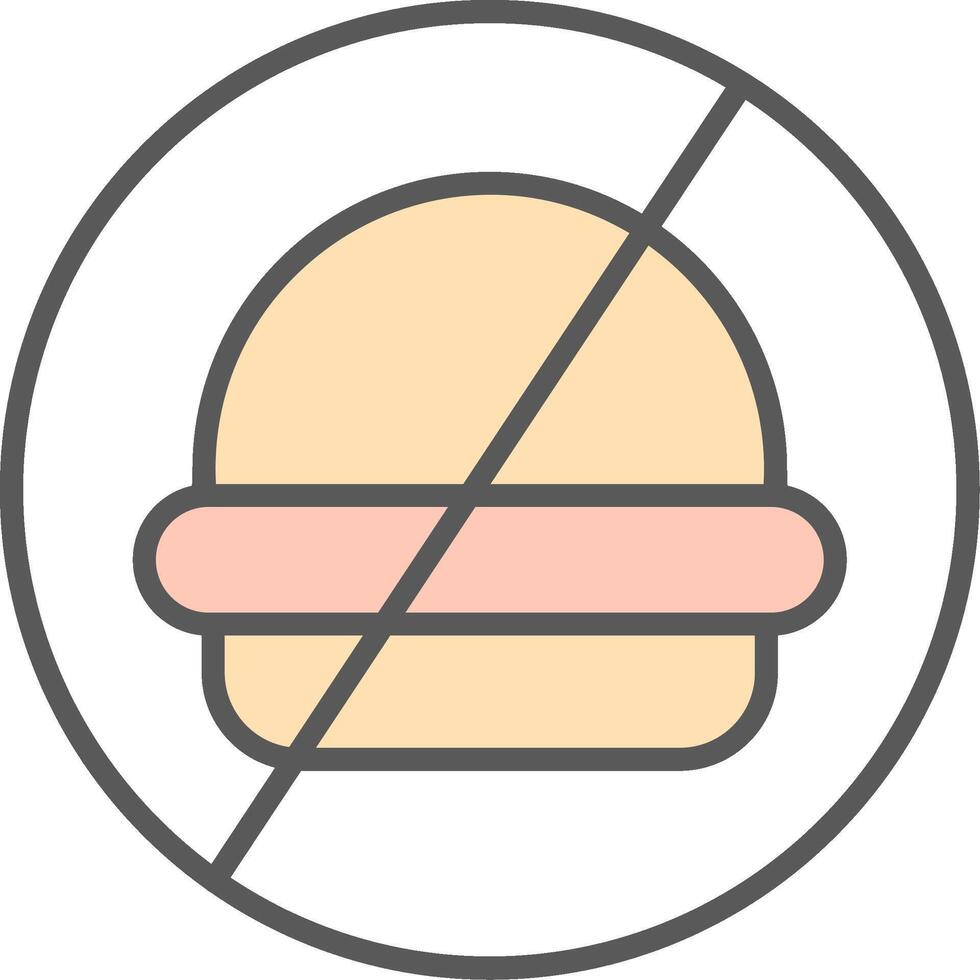 No Food Vector Icon