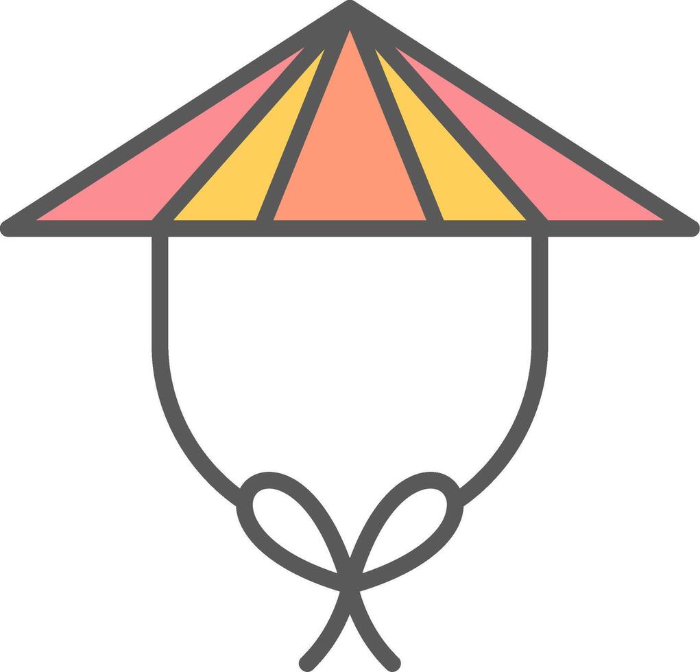 chino sombrero vector icono