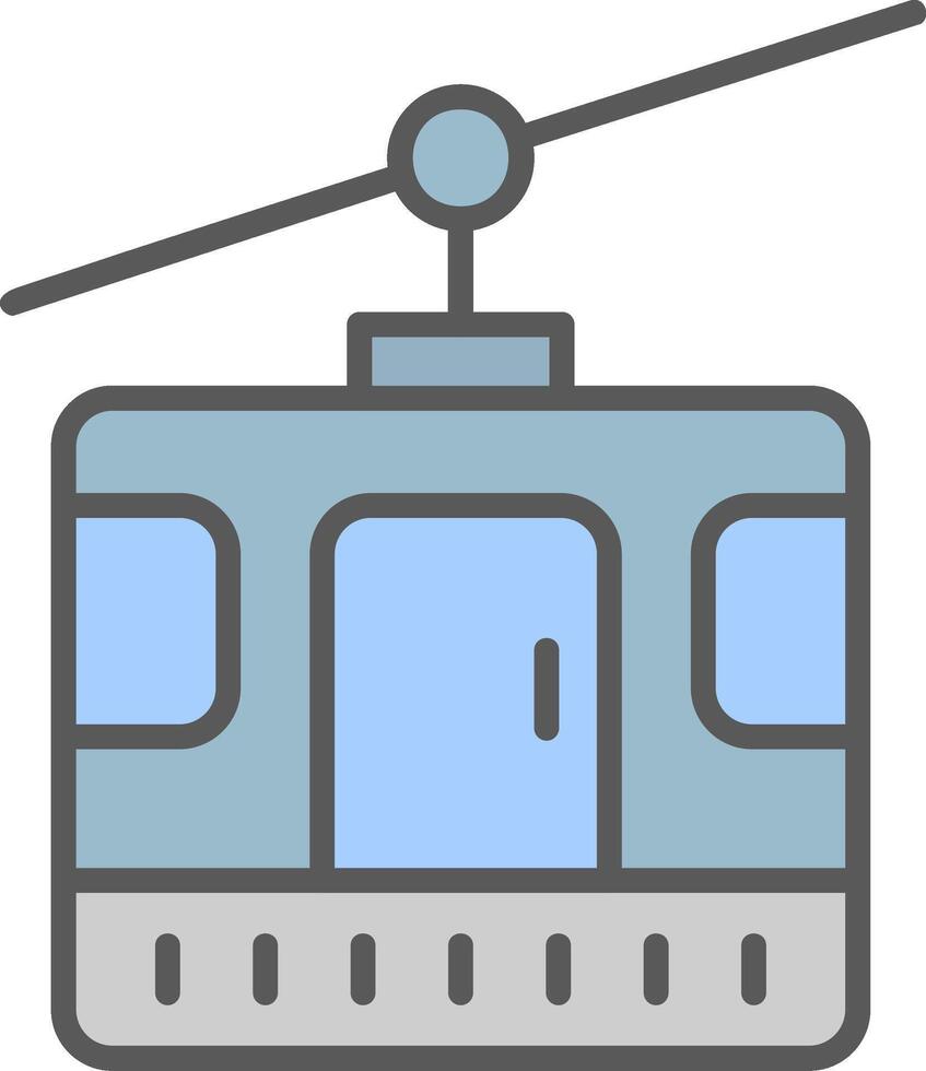Cable Car Cabin Vector Icon