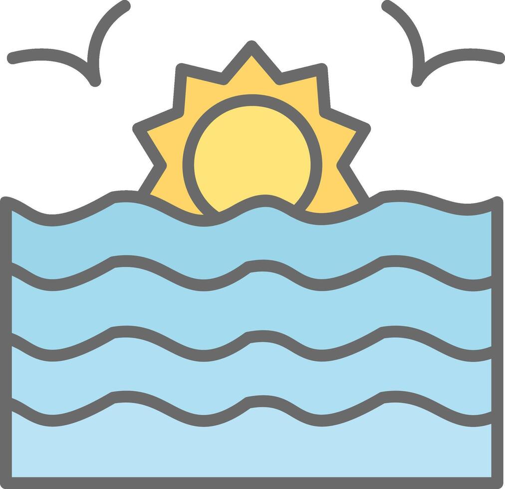 Sunset Vector Icon