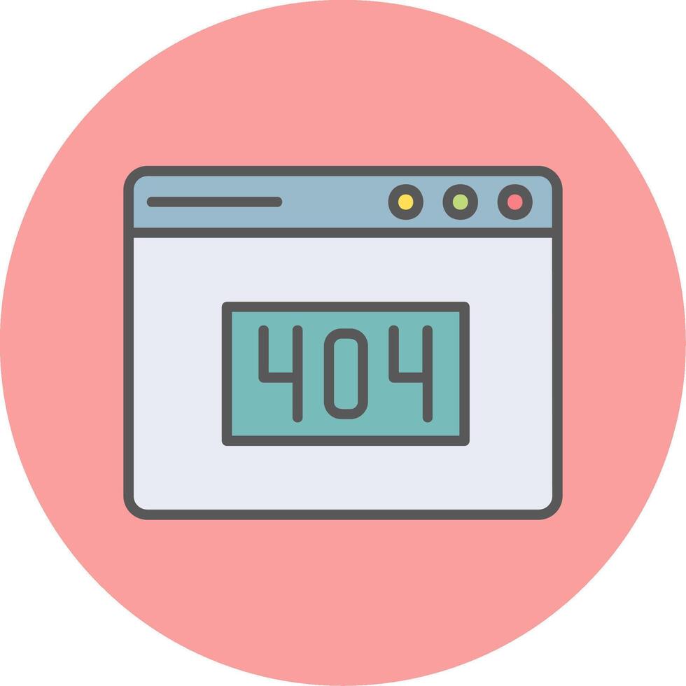 404 Error Vector Icon