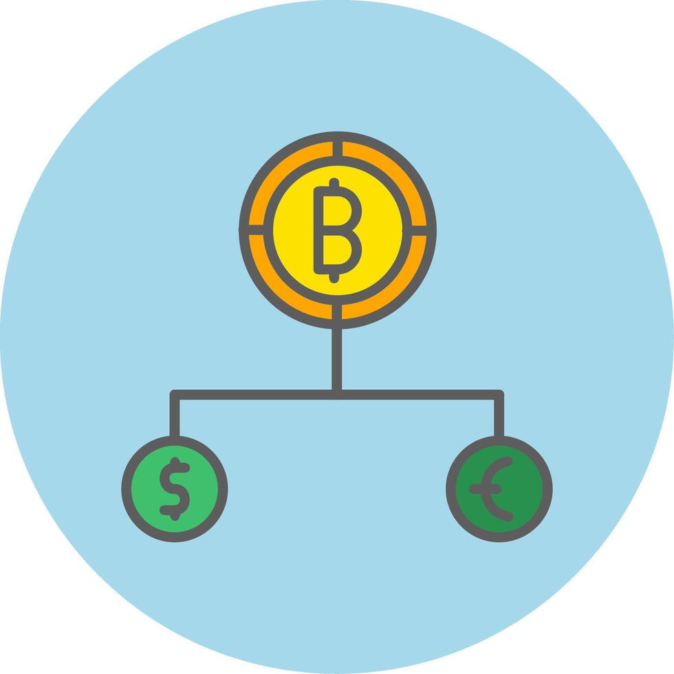 Divide Currency Vector Icon