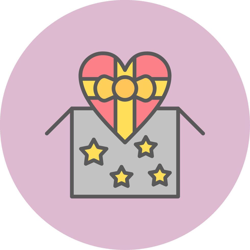 Heart Box Vector Icon