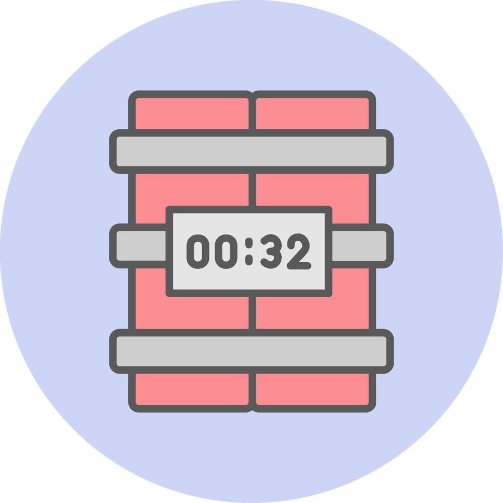 C4 Time Bomb Vector Icon