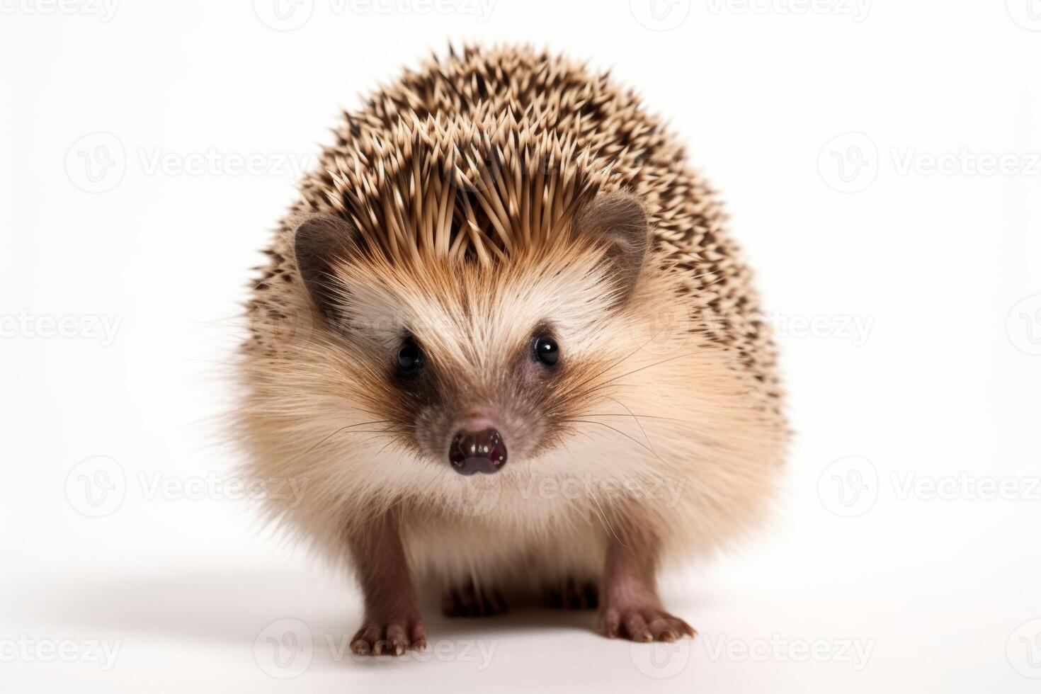 AI generated hedgehog  isolated on white background photo