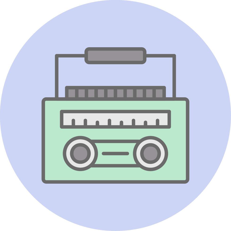 Radio Cassette Vector Icon