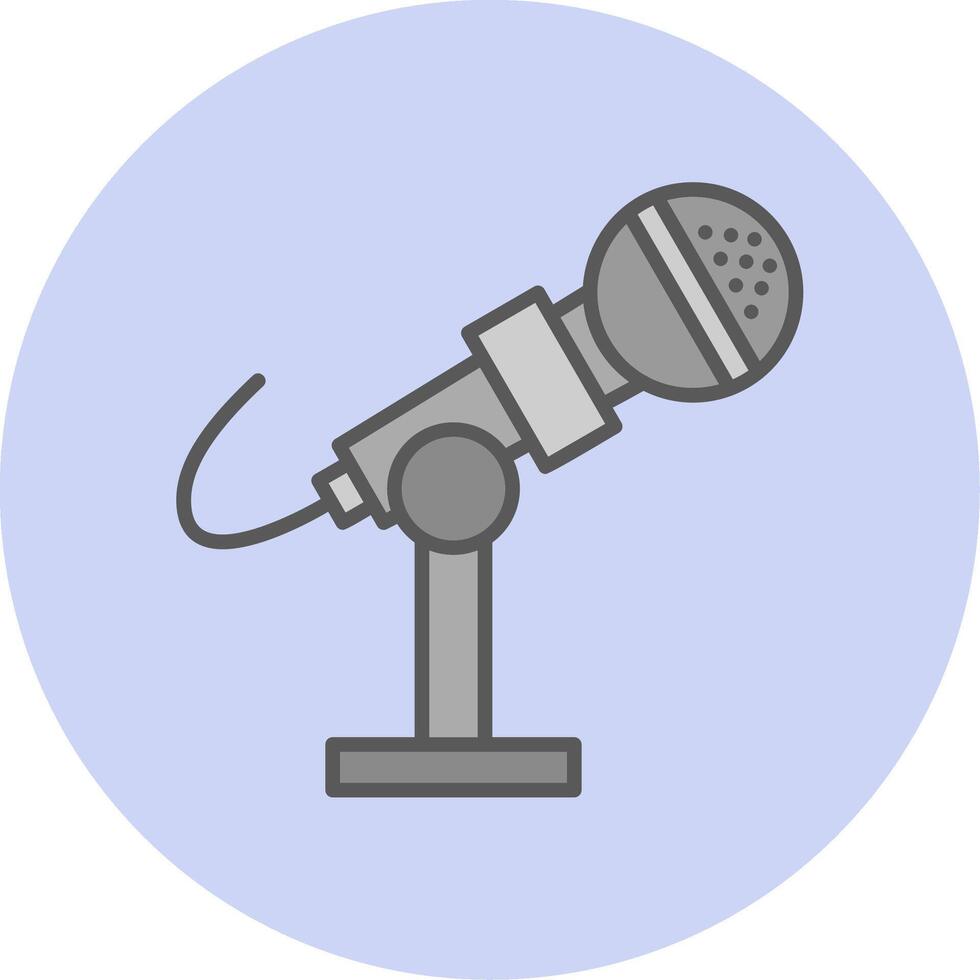 Microphone Stand Vector Icon