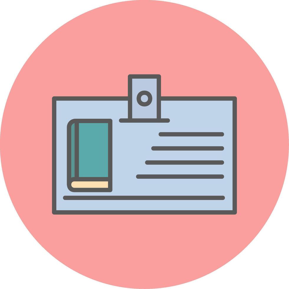 Library Card Vector Icon