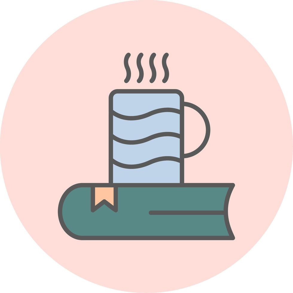 té libro vector icono