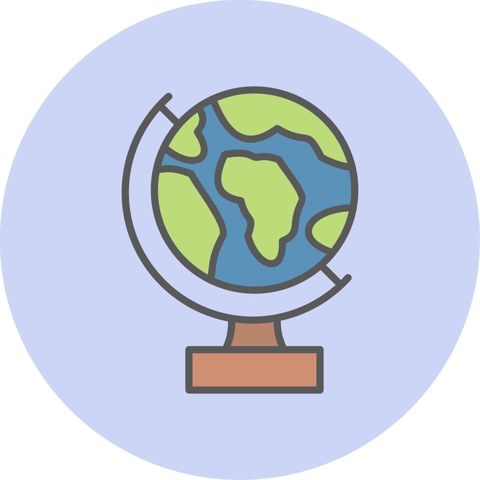 Earth Globe Vector Icon