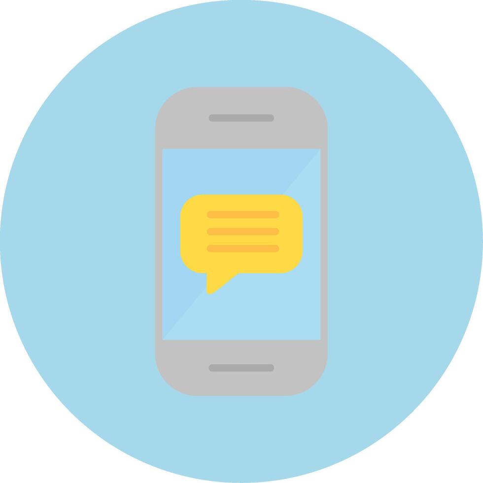 Phone Message Vector Icon