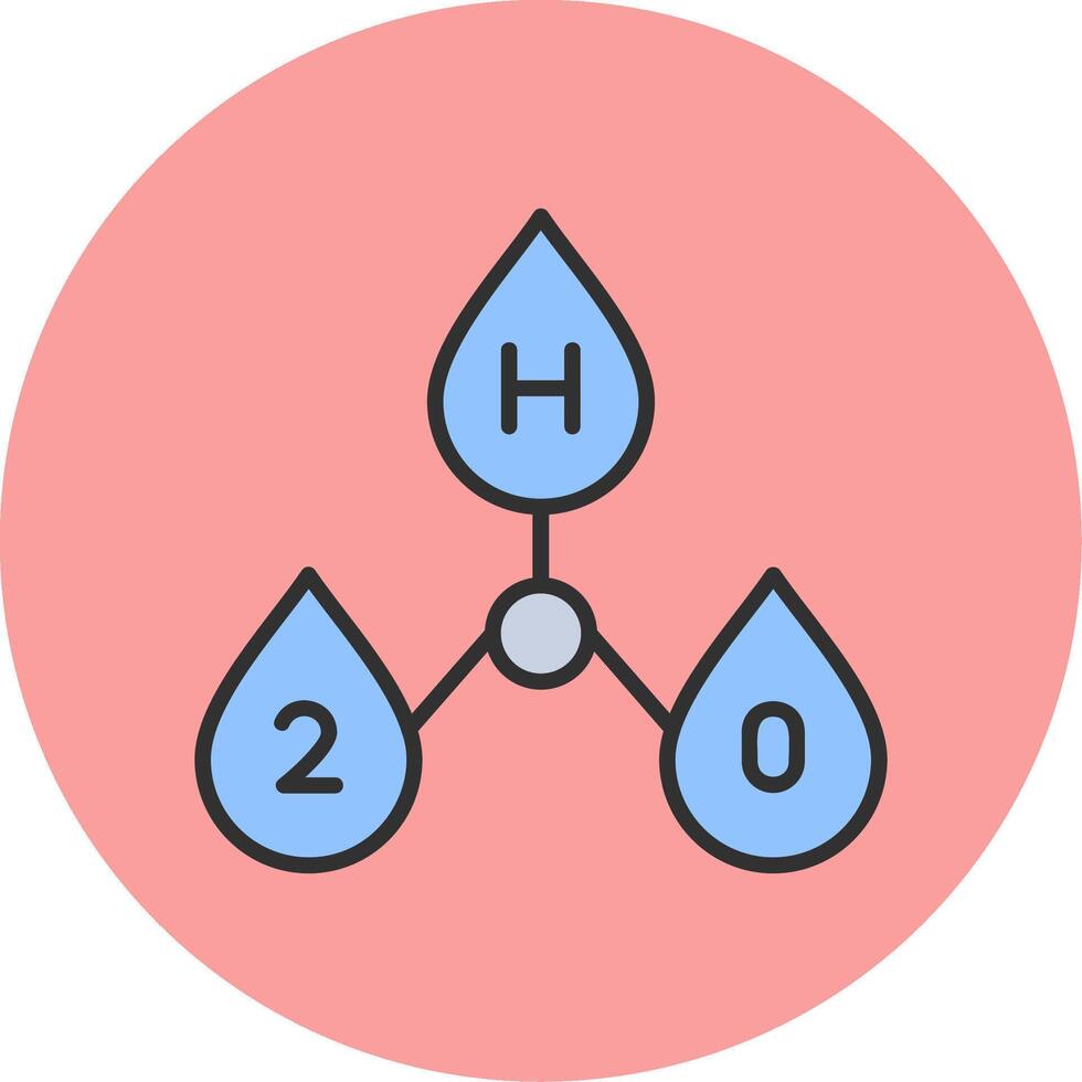 H2o Vector Icon