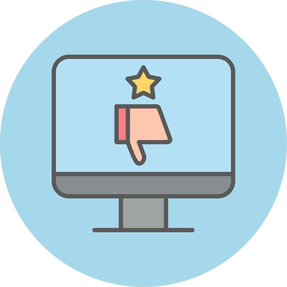 Bad Review Vector Icon