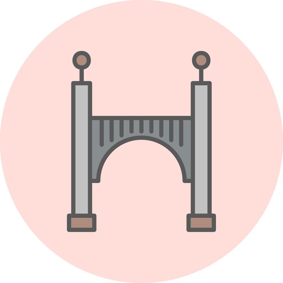 icono de vector de puente