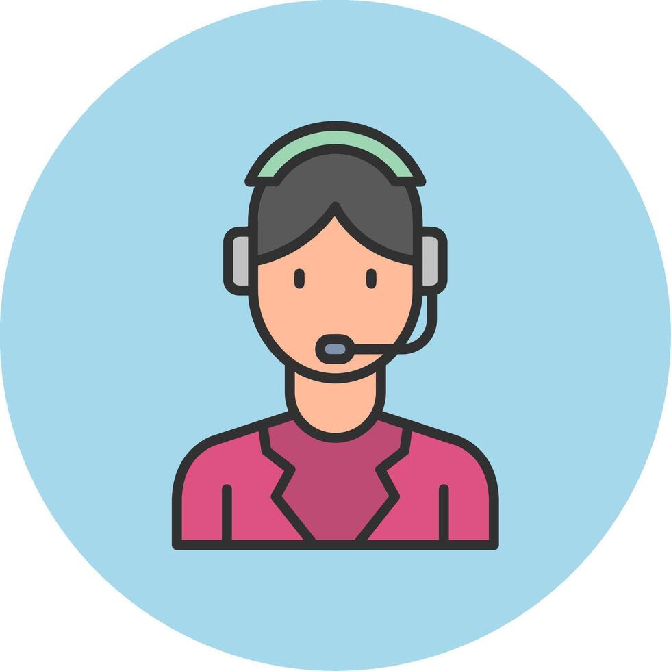 Customer Service Agent Vector Icon