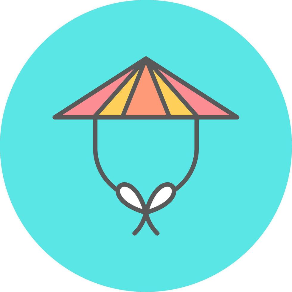 Chinese Hat Vector Icon
