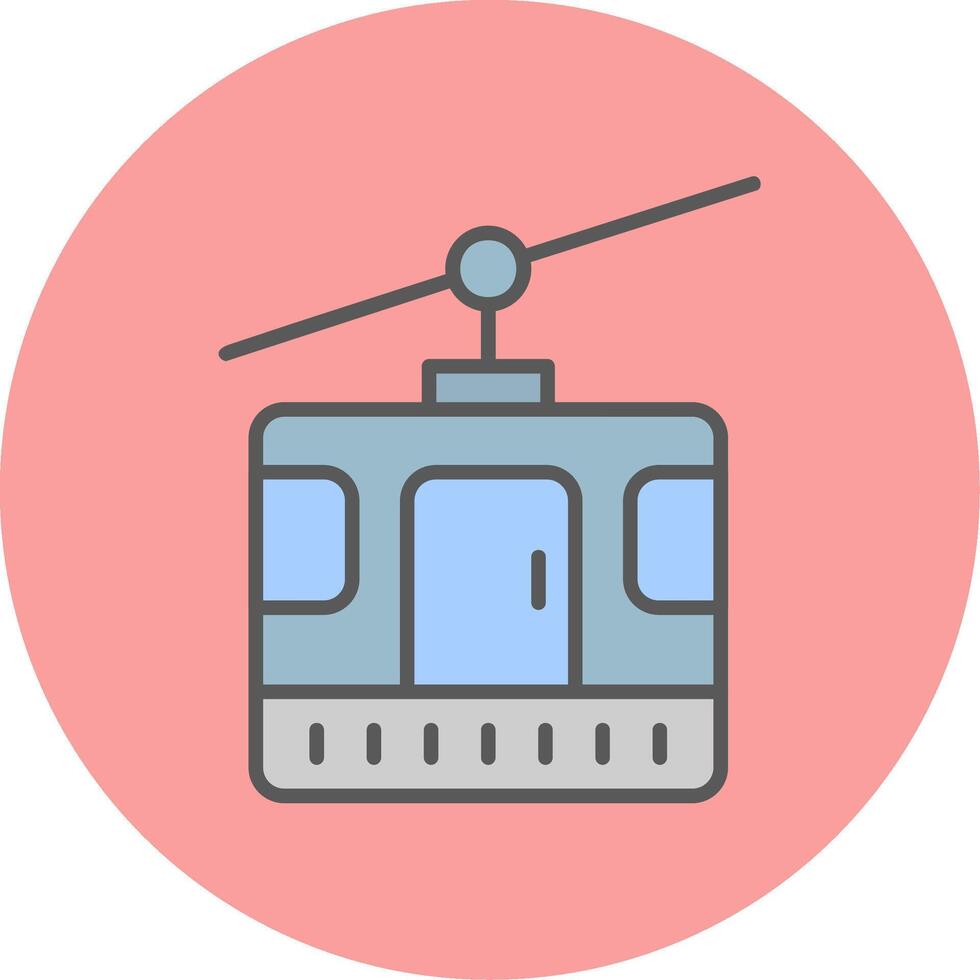 Cable Car Cabin Vector Icon