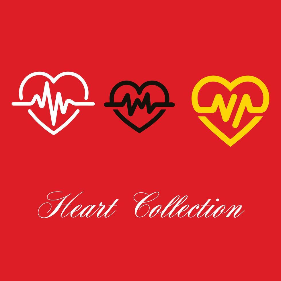 Heart 3 Collection Vector