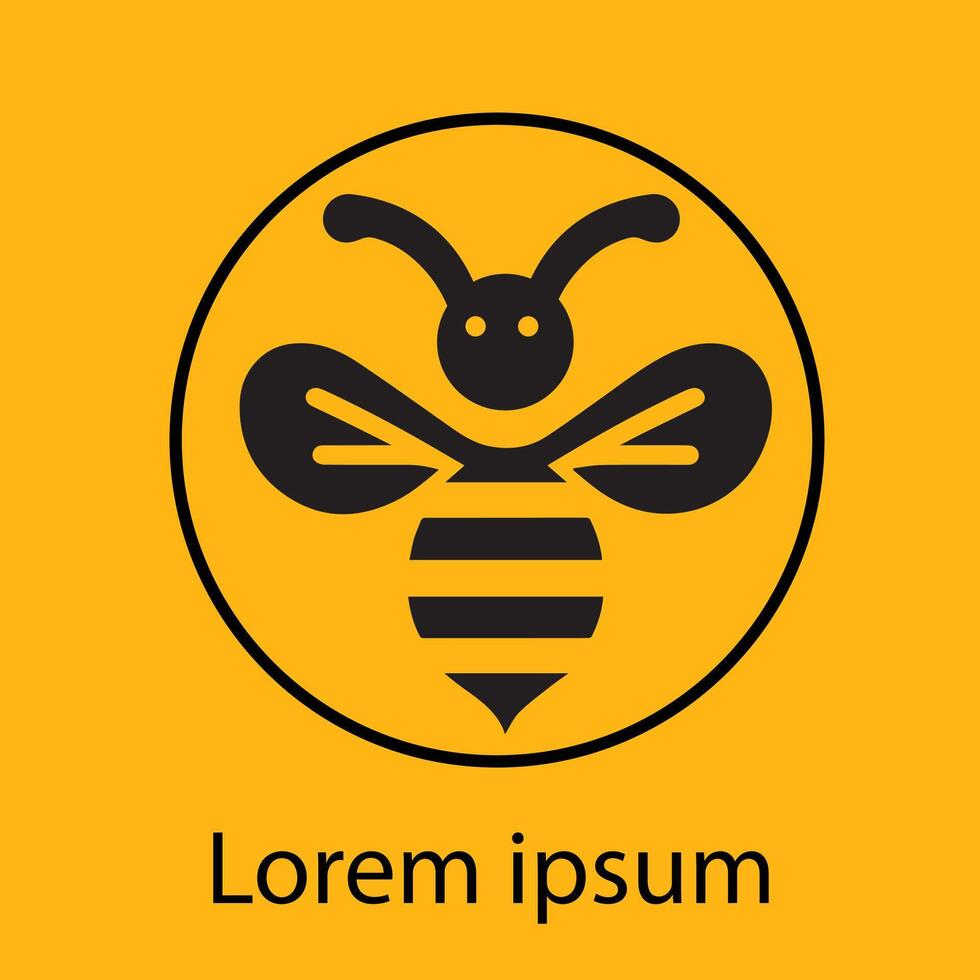 Bee logo vector